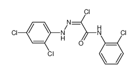 2-氯-N-(2-氯苯基)-2-[2-(2,4-二氯苯基)亚肼基]乙酰胺