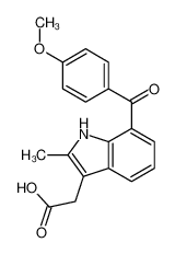 2-[7-(4-甲氧基苯甲酰基)-2-甲基-1H-吲哚-3-基]乙酸