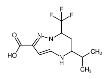 5-propan-2-yl-7-(trifluoromethyl)-1,5,6,7-tetrahydropyrazolo[1,5-a]pyrimidine-2-carboxylic acid 436088-40-3