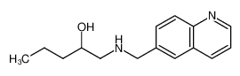 1-(quinolin-6-ylmethylamino)pentan-2-ol 6283-44-9