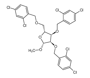 methyl 2,3,5-tris-O-(2,4-dichlorobenzyl)-β-D-ribofuranoside