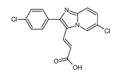 3-[6-氯-2-(4-氯苯基)咪唑并[1,2-a]-3-吡啶基]丙烯酸