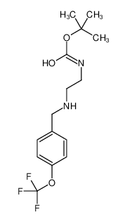 2-Methyl-2-propanyl (2-{[4-(trifluoromethoxy)benzyl]amino}ethyl)c arbamate 934757-43-4