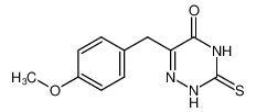 112517-73-4 spectrum, 6-[(4-methoxyphenyl)methyl]-3,4-dihydro-3-thioxo-1,2,4-triazin-5(2H)-one