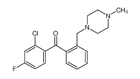 (2-chloro-4-fluorophenyl)-[2-[(4-methylpiperazin-1-yl)methyl]phenyl]methanone 898762-21-5