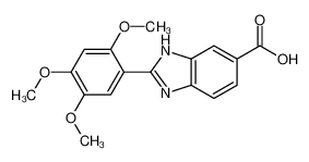 2-(2,4,5-trimethoxyphenyl)-3H-benzimidazole-5-carboxylic acid 1018255-87-2