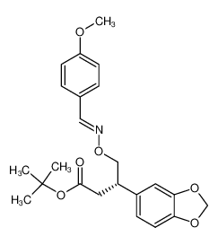 250583-03-0 spectrum, (S)-3-Benzo[1,3]dioxol-5-yl-4-[1-(4-methoxy-phenyl)-meth-(E)-ylideneaminooxy]-butyric acid tert-butyl ester