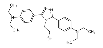 2-[3,5-bis[4-(diethylamino)phenyl]-1,2,4-triazol-4-yl]ethanol 22159-35-9