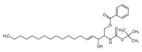 207516-20-9 (2S,3R,E)-2-((tert-butoxycarbonyl)amino)-3-hydroxyoctadec-4-en-1-yl benzoate