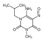 6-amino-3-methyl-1-(2-methylpropyl)-5-nitrosopyrimidine-2,4-dione 54052-67-4