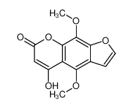 5-hydroxy-4,9-dimethoxyfuro[3,2-g]chromen-7-one 66647-08-3