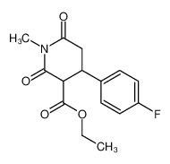 4-(4-氟苯基)-1-甲基-2,6-二氧代哌啶-3-羧酸乙酯