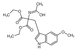 diethyl 2-acetamido-2-[(5-methoxy-1H-indol-3-yl)methyl]propanedioate 54744-69-3