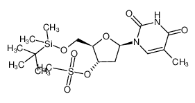 117383-83-2 5'-O-t-butyl-dimethylsilyl-3'-O-methanesulfonyl-thymidine