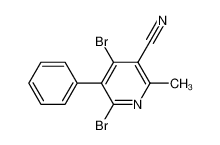 4,6-dibromo-2-methyl-5-phenylpyridine-3-carbonitrile 127581-39-9