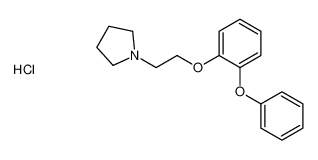 1-[2-(2-phenoxyphenoxy)ethyl]pyrrolidine,hydrochloride 24591-39-7