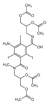 [2-acetyloxy-3-[[3-amino-5-[2,3-diacetyloxypropyl(methyl)carbamoyl]-2,4,6-triiodobenzoyl]amino]propyl] acetate 76350-09-9