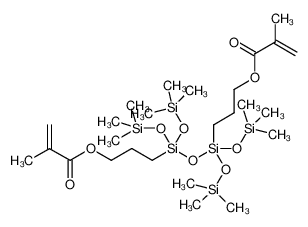 3-[[3-(2-methylprop-2-enoyloxy)propyl-bis(trimethylsilyloxy)silyl]oxy-bis(trimethylsilyloxy)silyl]propyl 2-methylprop-2-enoate 80722-63-0