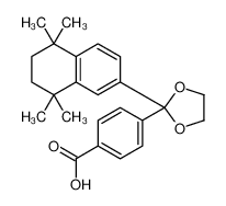 4-[2-(5,5,8,8-tetramethyl-6,7-dihydronaphthalen-2-yl)-1,3-dioxolan-2-yl]benzoic acid 146670-40-8