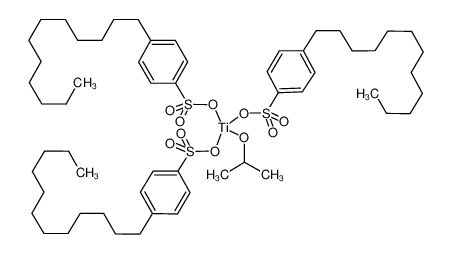 61417-55-8 structure, C57H94O10S3Ti