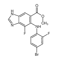 6-(4-bromo-2-fluoro-phenylamino)-7-fluoro-3H-benzoimidazole-5-carboxylic acid methyl ester