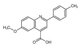 6-methoxy-2-(4-methylphenyl)quinoline-4-carboxylic acid 18193-09-4