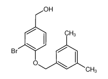 [3-bromo-4-[(3,5-dimethylphenyl)methoxy]phenyl]methanol 1135283-86-1