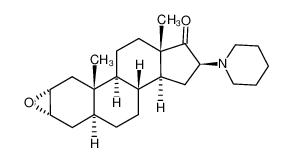 2α,3α-epoxy-17-oxo-16β-piperidino-5α-androstane