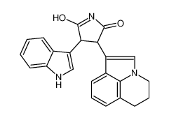 3-(5,6-dihydro-4H-pyrrolo[3,2,1-ij]quinolin-1-yl)-4-(1H-indol-3-yl)pyrrolidine-2,5-dione 1239986-50-5