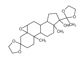 (5alpha,6alpha)-环氧-17alpha-羟基-孕甾烷-3,20-二酮-3,20-二(乙烯缩酮)