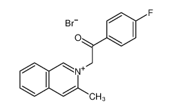 1-(4-fluorophenyl)-2-(3-methylisoquinolin-2-ium-2-yl)ethanone,bromide