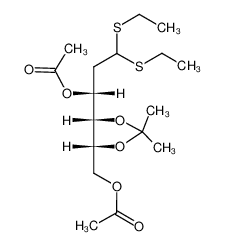 73982-66-8 3,6-di-O-acetyl-2-deoxy-4,5-O-isopropylidene-D-arabino-hexose diethyl dithioacetal