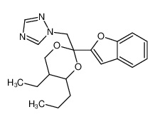 1-[[2-(1-benzofuran-2-yl)-5-ethyl-4-propyl-1,3-dioxan-2-yl]methyl]-1,2,4-triazole 98532-85-5