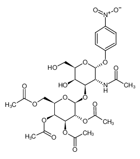 4-Nitrophenyl 2-acetamido-3-O-(2,3,4,6-tetra-O-acetyl-β-D-galactopyranosyl)-2-deoxy-α-D-galactopyranoside 57467-12-6