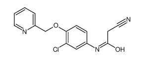 N-[3-chloro-4-(pyridin-2-ylmethoxy)phenyl]-2-cyanoacetamide 915945-31-2