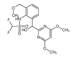 221205-90-9 structure, C16H19F2N3O6S