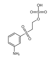 2-(3-aminophenyl)sulfonylethyl hydrogen sulfate 2494-88-4