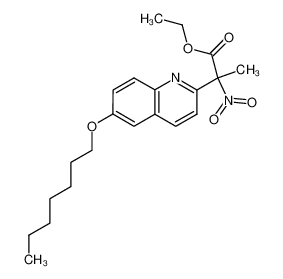 Ethyl 2-(6-heptyloxyquinolin-2-yl)-2-nitropropanoate 1225229-46-8