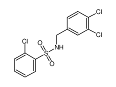 2-chloro-N-[(3,4-dichlorophenyl)methyl]benzenesulfonamide 864685-51-8