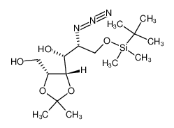 872037-89-3 (2R,3R,4R,5R)-5-azido-6-tert-butyldimethylsilanyloxy-2,3-isopropylidenedioxy-1,4-hexanediol