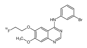 N-(3-bromophenyl)-6-(2-[18F]fluoroethoxy)-7-methoxyquinazolin-4-amine 1389355-33-2