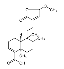 (4aR,5S,6R,8aR)-5-[2-(5-Methoxy-2-oxo-2,5-dihydro-3-furanyl)ethyl ]-5,6,8a-trimethyl-3,4,4a,5,6,7,8,8a-octahydro-1-naphthalenecarbo xylic acid 115783-35-2