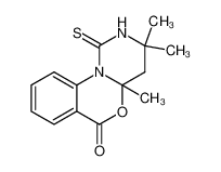 59743-16-7 3,3,4a-trimethyl-1-sulfanylidene-2,4-dihydropyrimido[1,6-a][3,1]benzoxazin-6-one