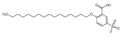 5-(fluorosulfonyl)-2-(hexadecyloxy)benzoic acid 5376-77-2