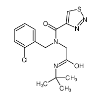 N-(2-Chlorobenzyl)-N-{2-[(2-methyl-2-propanyl)amino]-2-oxoethyl}- 1,2,3-thiadiazole-4-carboxamide 606115-80-4