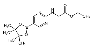 Ethyl 2-((5-(4,4,5,5-tetramethyl-1,3,2-dioxaborolan-2-yl)pyrimidin-2-yl)amino)acetate 1202805-23-9