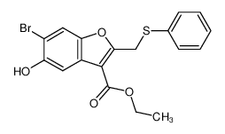 82039-77-8 spectrum, 2-Phenylthiomethyl-3-carbethoxy-5-hydroxy-6-bromobenzofuran