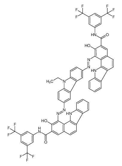 105404-32-8 structure, C64H37F12N9O4