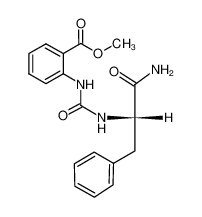 2-[3-((S)-1-Carbamoyl-2-phenyl-ethyl)-ureido]-benzoic acid methyl ester 100076-33-3