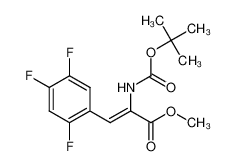 1500076-05-0 spectrum, (Z)-methyl 2-((tert-butoxycarbonyl)amino)-3-(2,4,5-trifluorophenyl)acrylate